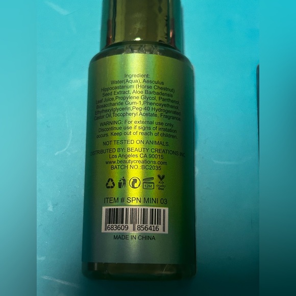 Beauty Creations Set Of 4 Setting Spray. NOT TESTED ON ANIMALS!!! - Picture 4 of 4